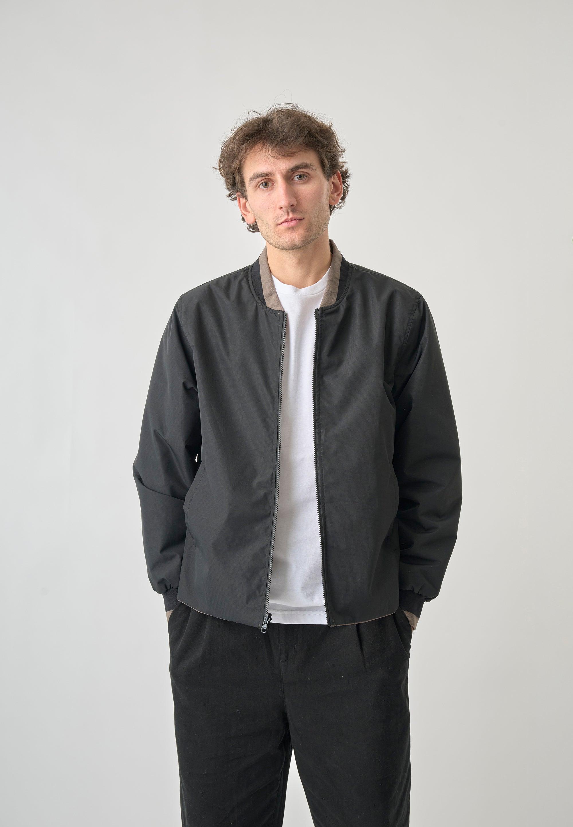 Cleptomanicx Bungee Cord Team Reversible Jacket Jacke Herren dunkelgrün